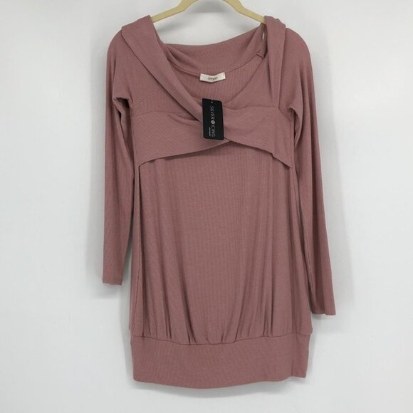 Cherish Fun and flirty ribbed tunic rose taupe NWT - Picture 14 of 16